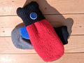 Felted Wool Mittens with Fleece Lining