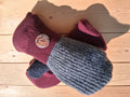 Felted Wool Mittens with Fleece Lining