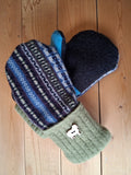 Felted Wool Mittens with Fleece Lining