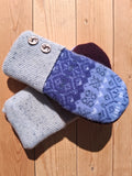 Felted Wool Mittens with Fleece Lining