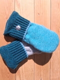 Felted Wool Mittens with Fleece Lining