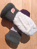 Felted Wool Mittens with Fleece Lining