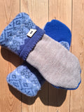 Felted Wool Mittens with Fleece Lining